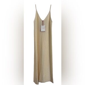 Carolina Herrera Gold Shimmer Dress new with tags